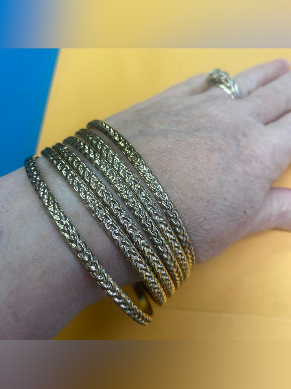 Gold-Tone stacking bracelet